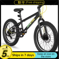 Mountain Bike 20 Inch Mountain Bike for Kids Ages 7-12 Year Old, 7 Speed Shimano Drivetrain, Fat Tire Bike,Bicycles Bicicleta