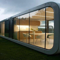 Hotel Style Multi Room Prefabricated Container Mobile Residential Building Apple Cabin Villa