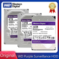 WD Purple 3TB 4TB 6TB 8TB 10TB Surveillance Hard Drive SATA III HDD HD Harddisk For Security System Video Recorder DVR NVR CCTV
