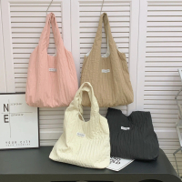 Korean Version Ins Style Large Capacity Canvas Bag High-end Sense Women's Bag Handbag Female Niche H