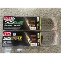 โซ่ RKแท้100% 525 o-ring และ x-ring ความยาว 120 ข้อสีเหล็ก