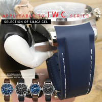 20mm 21mm Rubber Silicone Watch Strap Waterproof Watchband for IWC Mark LE PETIT PRINCE Big PILOT Spitfire Bracelete Accessories