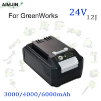 24V 12J high-capacity 4000/6000/8000mAh lithium-ion battery, For GreenWorks Electric tools