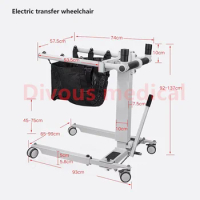 New Product Home Care Commode Chair Toilet chair Moving Wheelchair Handicapped Electric Patient Lifter Transfer Chair