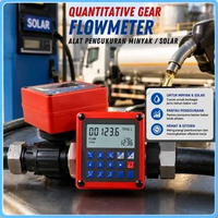 OGM Flow meter Digital D 25 Oval Gear Meter Flowmeter 1 Inch Fuel Transfer Pump Diesel