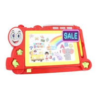Mainan edukasi anak / Papan Tulis Gambar Magnet Karakter Lucu Kereta
