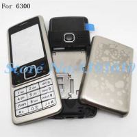 New Housing Case For Nokia 6300 Full Complete Mobile Phone Housing Battery Cover Door Frame With English Keyboard