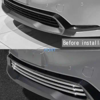 Car Front Lower Grill Trim Strip Middle Net Moulding Cover Style Decoration Accessories For Toyota Prius Prime 60 Series 2023 +