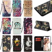 30pcs/lot 3D Colorful Dream Flower Skull Butterfly Wallet Leather Case With Stand for Apple iphone XR XS Max