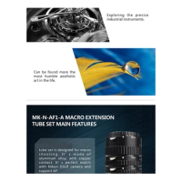 N-AF-A Auto Focus Macro Extension Tube Ring For Nikon D90 D3000 D3100 D3200 D5000 D5100 D5200 D7000 D7100 Camera DSLR Parts