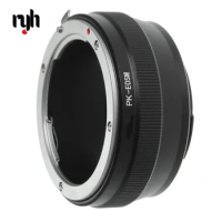 RYH Adapter Ring for Pentax PK K Mount Lens to Canon EOS EF-M M2 M3 M6 M10 M50 M100