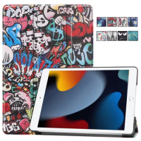 Tablet Funda For iPad 9th 8th Generation Case Folding PU Leather Hard Back Smart Cover For Coque iPad 10.2 iPad 9 8 7 Case Capa