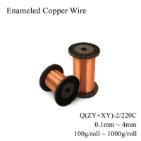 0.23mm 0.25mm 0.27mm 0.29mm 0.3mm 0.31mm Q(ZY+XY)-2/220 PIW Enameled Copper Wire Magnet Magnetic Coil Winding Cable Transformer