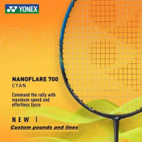 YONEX Original Badminton Racket NF700 Professional Racket NANOFLARE Series All-Carbon With Strings C