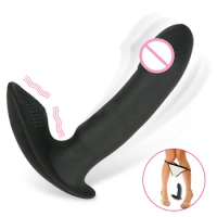 Wearable Dildo Vibrator G Spot Clitoris Stimulator Vibrating Panties Prostate Massager Anal Plug Vibrator Sex Toys For Women Men