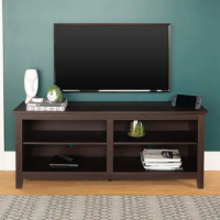 TV Console Entertainment Media Stand with Storage for Televisions up to 65 Inches, 58 Inch, Espresso