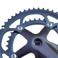 Alloy Crankset with Double Chainring High-Strength Steel 130BCD 170mm Crankarms