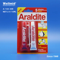 Araldite 2×15ml 2x17ml Original Clear 5 Minutes Rapid High Performance Epoxy Adhesive For Wood Household Glass Jewellery AB Glue