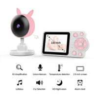 Baby Eletronica With Night Vision Intercom Baby Monitor Portable Monitor Monitor Baby Cry Detection Nurse 2.8 "Wireless