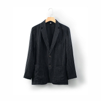 亞麻西裝休閒西服-薄款寬鬆日常純色男外套2色74eu5【獨家進口】【米蘭精品】