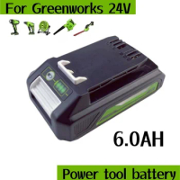 6000mAh For Greenworks 24V 6.0Ah Lithium Ion Battery (Greenworks Battery) The product is 100% brand new 29842 MO24B410