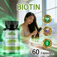 Biotin: Biotin dos tinggi 10000mcg, menyokong penghasilan keratin untuk rambut yang lebih kuat & kul