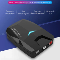 M24 Bluetooth-compatible Receiver Digital to Analog Fiber Coaxial Audio Converter Digital to Analog Audio DAC Converter