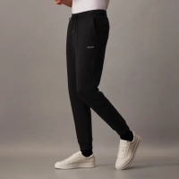【Calvin Klein】官方旗艦館 CK 經典標誌運動褲_黑色