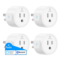 EIGHTREE Smart Plugs Compatible with Alexa Only Voice Control Outlet Timer 10A Smart Outlet White