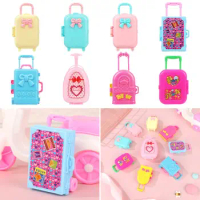 Fashion Play House Kids Toys Dollhouse Furniture Doll's Luggage Accessories Doll Suitcase