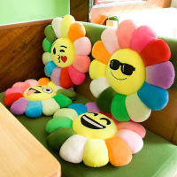 ✅ดอกทานตะวัน Takashi Murakami หมอนอิง เบาะโซฟาเบาะของเล่นตุ๊กตาเบาะ หมอนกอด