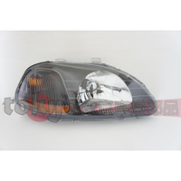@Tokyo東京車燈部品@HONDA 本田 CIVIC K800 K8 96-98年 美規版 黃反光片 黑框大燈一組