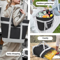 Insulated Grocery Bag Large Capacity Delivery Handbag Reusable Cooling Bag