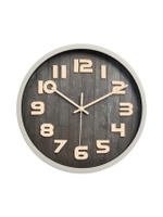 Wallclock Vintage 12 Inch 200636BR Brown