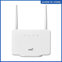 4G LTE CPE Router Modem 300Mbps 4G Router Wireless Modem External Antenna with Sim Card Slot for Home Travel Work