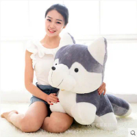 2015 Hot New Specials Husky Plush doll large Bell Huskies Papa dog 40cm Lover's Girl Birthday gift Quality Free shipping