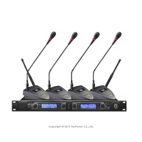 RALLY RTC-U6004 會議型 UHF 無線麥克風/無線會議系統/UHF自動頻道/200頻道選擇