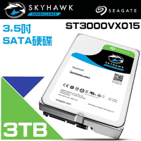 昌運監視器 Seagate希捷SkyHawk監控鷹 (ST3000VX015) 3TB 3.5吋監控系統專用硬碟