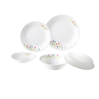 【CORELLE 康寧餐具】春漾花朵5件式碗盤組(501)