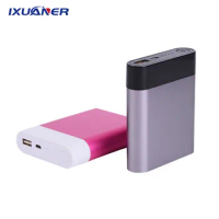4x18650 PowerBank Case Battery Box Welding-free Charger Box Diy Aluminum Alloy Charging Treasure Shell for IPhone Smartphone