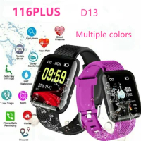 116 Plus Smart Watch Blood Pressure Monitor D13 Bluetooth Bracelet Heart Rate Monitoring Sport Tracker Pedometer PK D20
