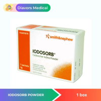 Smith & Nephew Iodosorb Powder 3 gram / Box isi 7 sachet / bubuk Luka Infeksi dengan Cadexomer Iodin