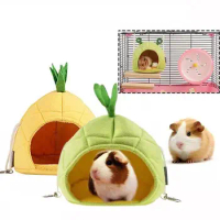 Soft Cute For Small Animal Hedgehog Nest Pet Cage Accessories Rat Bed Guinea Pig Hideout Hamster House Hanging Hammock