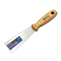 【CHILI】40mm/1.5吋-超硬油漆刮刀 BDS1S-S1.5(台灣製/食品級不銹鋼/油灰刀/補土/油漆工具/刮漆/批土)
