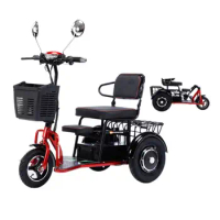 Electric Tricycle Household Small Electric Car with Shed for the Elderly to Pick up Children Power Car Elderly Battery Car