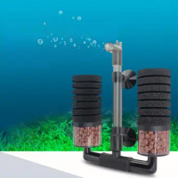 Fish Tank Filter Wall-mounted Reusable Biochemical Sponge Aquarium Filter With Filtration Box Biological Beads