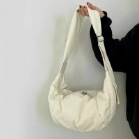 Casual Oxford cloth Women Bags Shoulder Bag Woman Crossbody Bag Hobo Bags Dumpling Bag Large Capacity Female Half Moon Totes