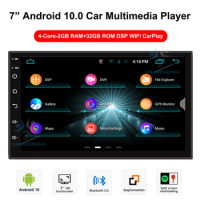 7“ Android10 2Din Universal Autoradio Car Multimedia Video Player Navigation GPS For Volkswagen Nissan Hyundai Kia Toyota