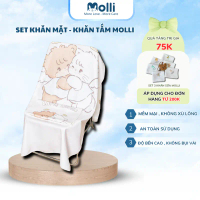 Đang bán chạy Set khăn tắm - khăn mặt MOLLI cho bé MOL2048