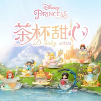12cm Hot Disney Princess D-Baby Tea Cup Sweetheart Series Blind Box Toys Kawaii Princess Girl Anime Figures Christmas Gifts